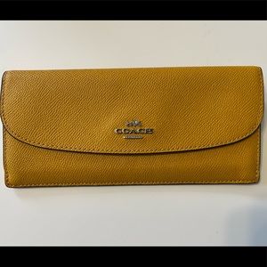 Coach mustard wallet